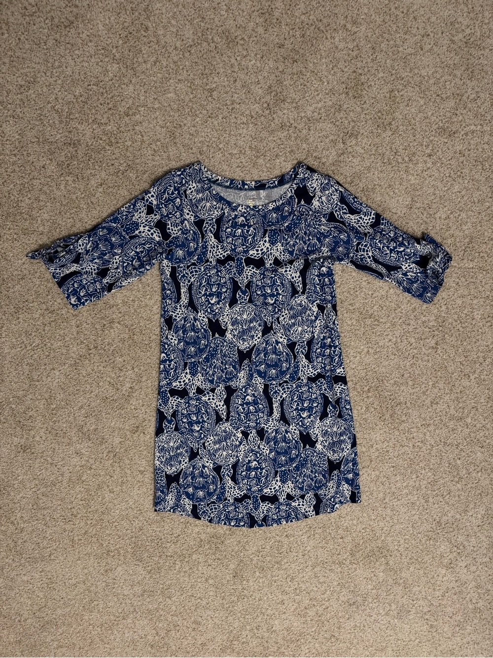 NWT Lilly Pulitzer Navy Blue Printed Shift Dress